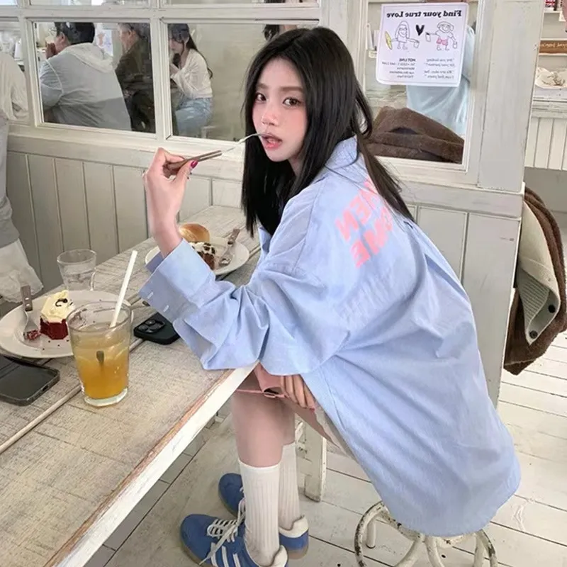 バックレタリングボクシーシャツ | 詳細画像1