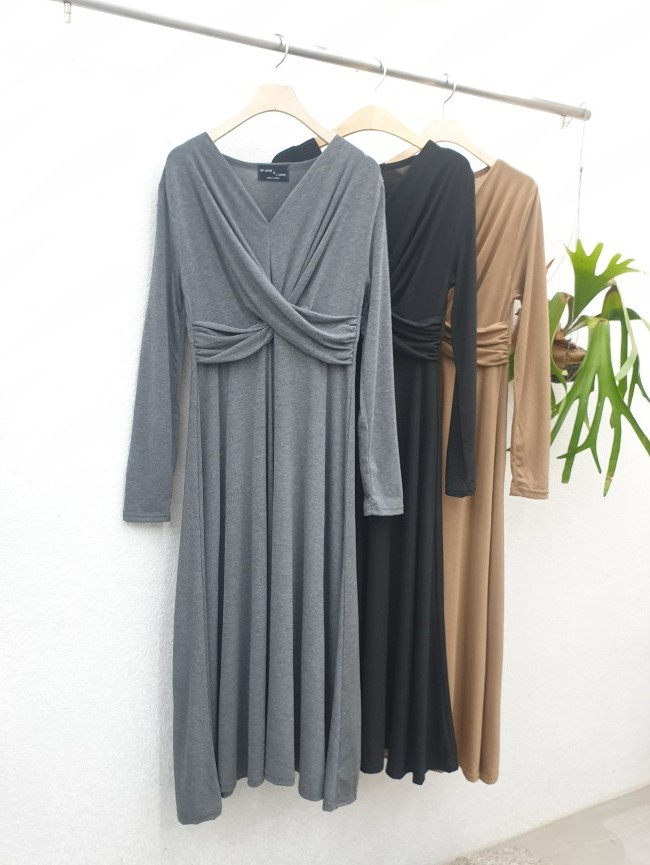 ツイストVネックAラインワンピース | 詳細画像9