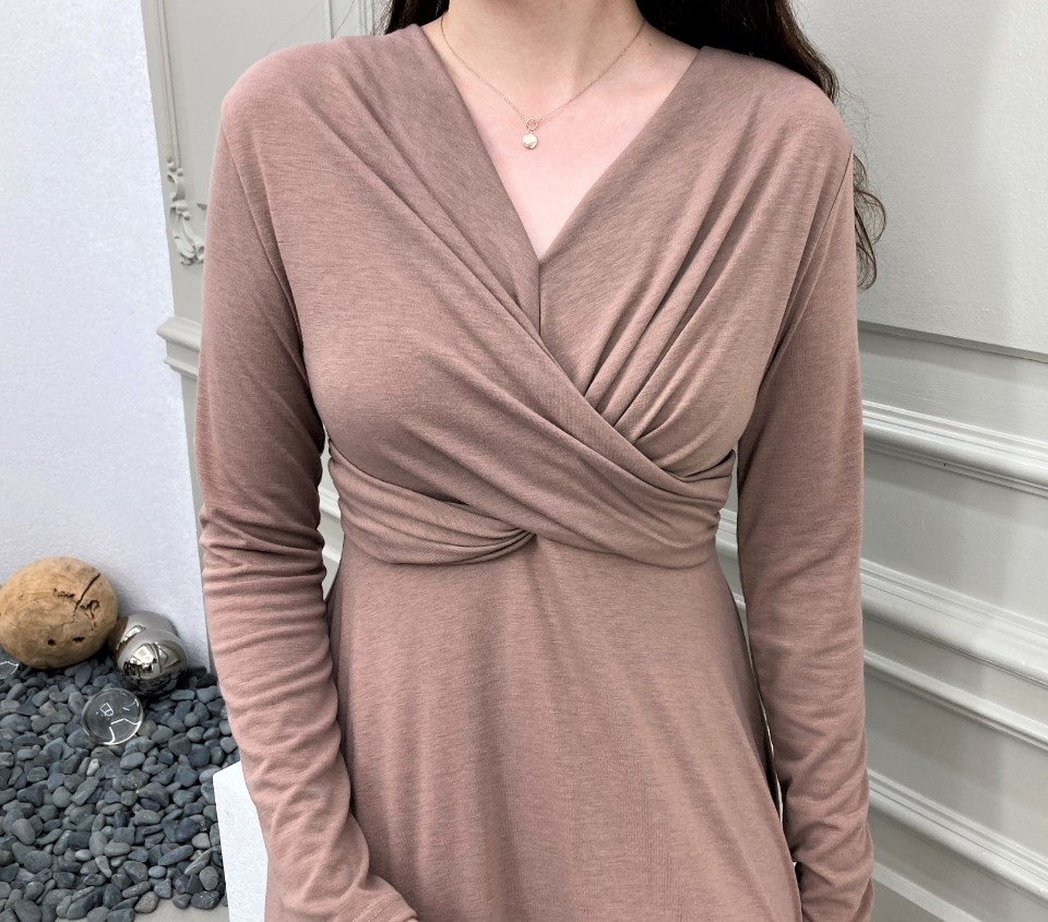 ツイストVネックAラインワンピース | 詳細画像5