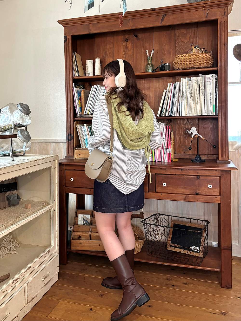 Babaghuri ストライプ柄長袖シャツ　美品♡ ストライプ 長袖シャツ｜Yahoo!フリマ（旧PayPayフリマ）