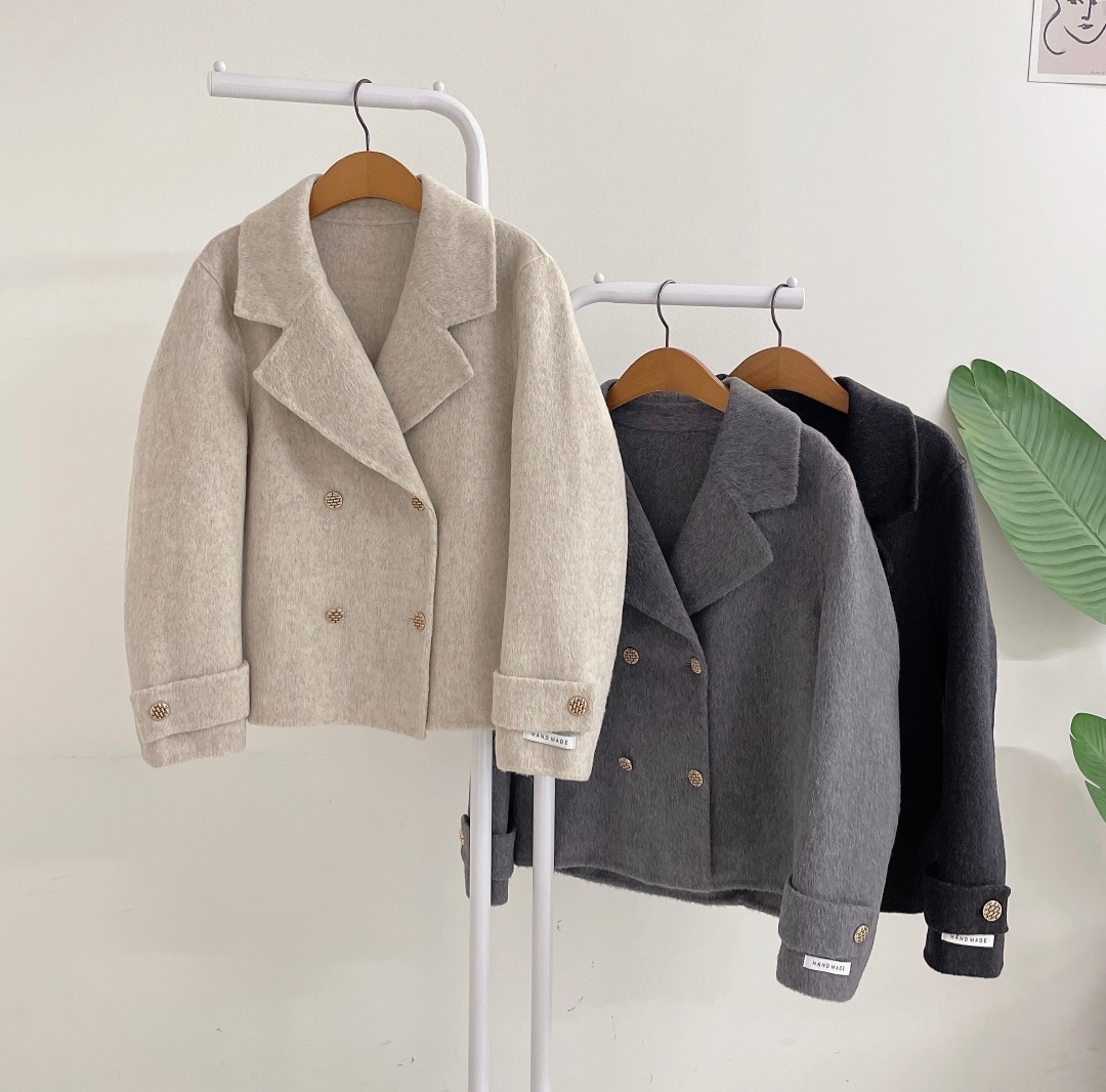 ダブルボタンハンドメイドウールジャケット | 詳細画像5