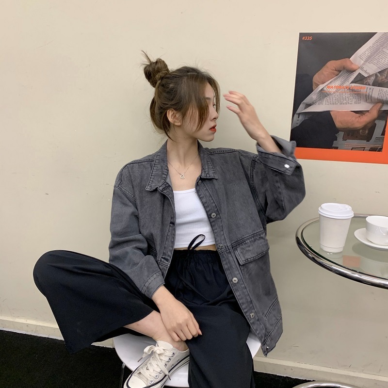 ボクシーフラップポケットデニムシャツジャケット | 詳細画像10