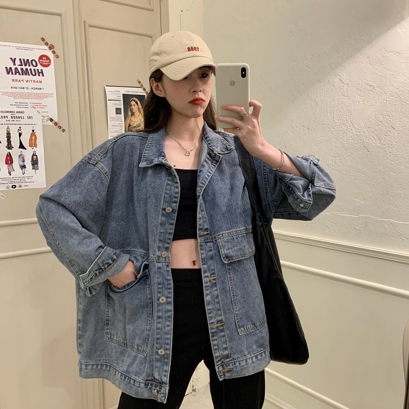 ボクシーフラップポケットデニムシャツジャケット | 詳細画像17