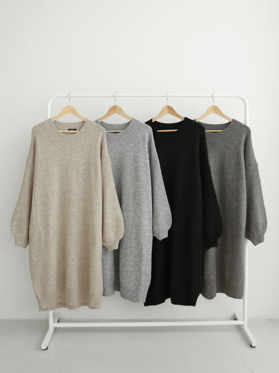 ウール混ラウンドルーズニットワンピース | 詳細画像2