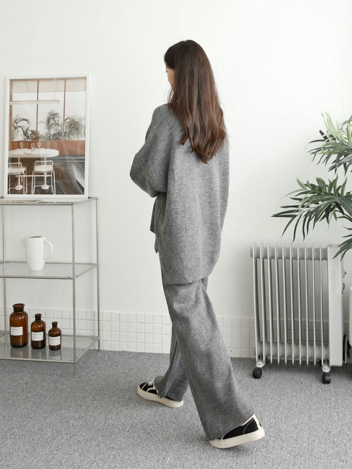 ウール混ルーズニット&ドロストパンツSET | 詳細画像5