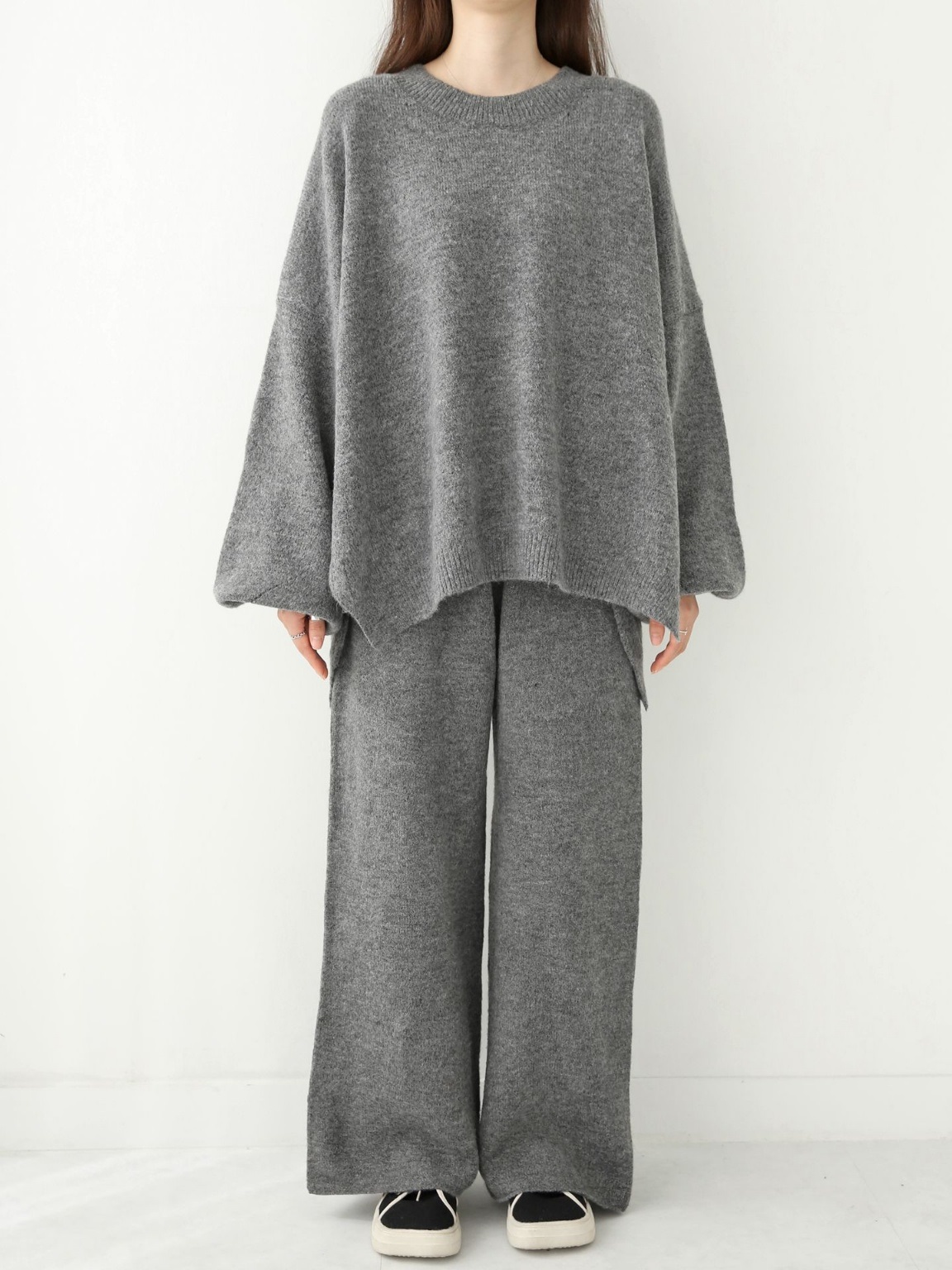 ウール混ルーズニット&ドロストパンツSET | 詳細画像6