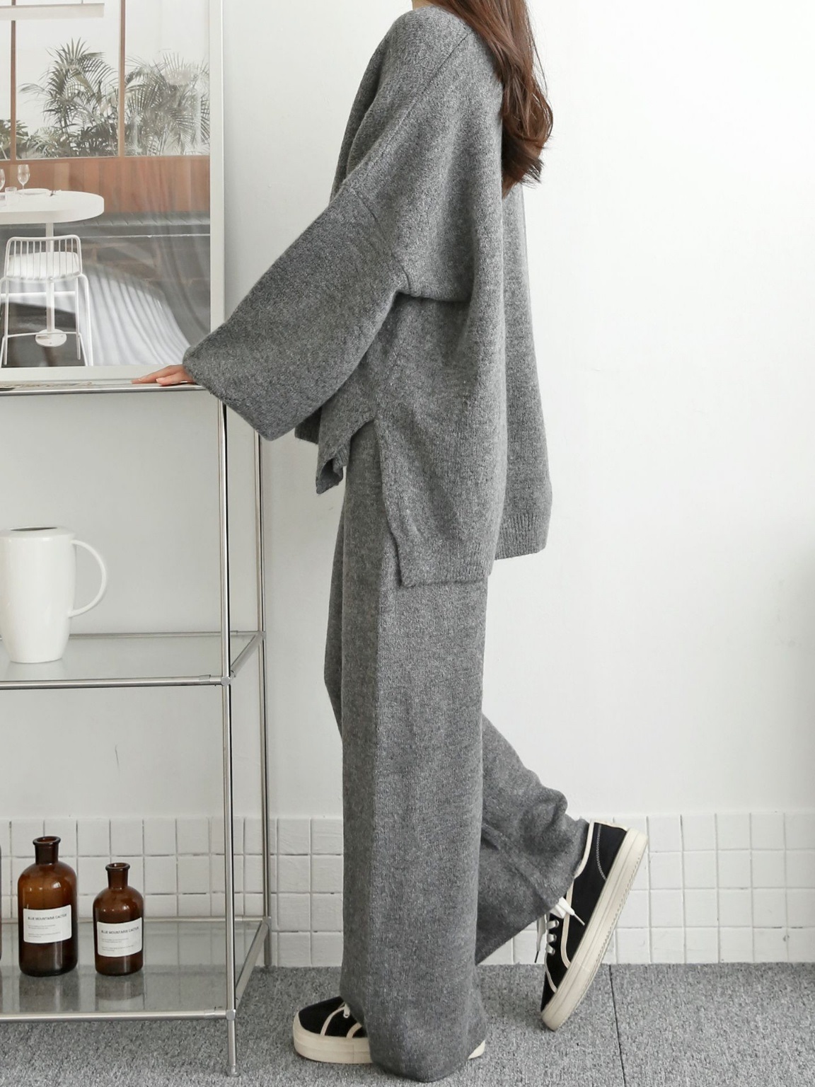 ウール混ルーズニット&ドロストパンツSET | 詳細画像8