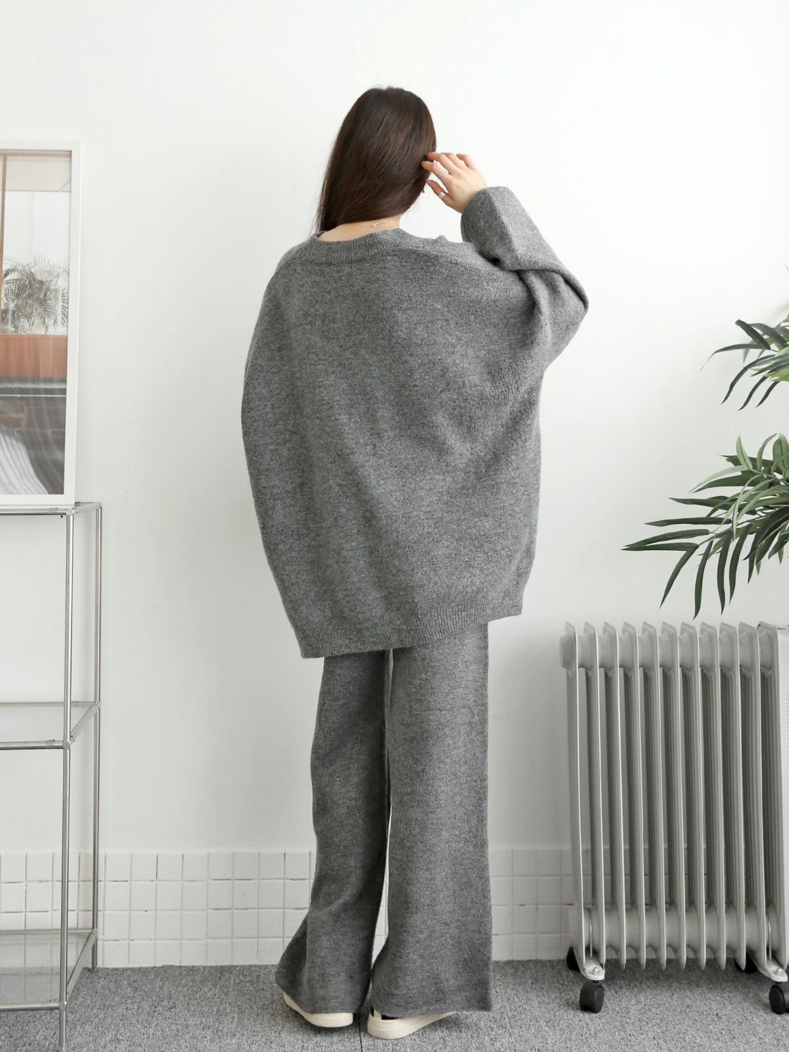 ウール混ルーズニット&ドロストパンツSET | 詳細画像14