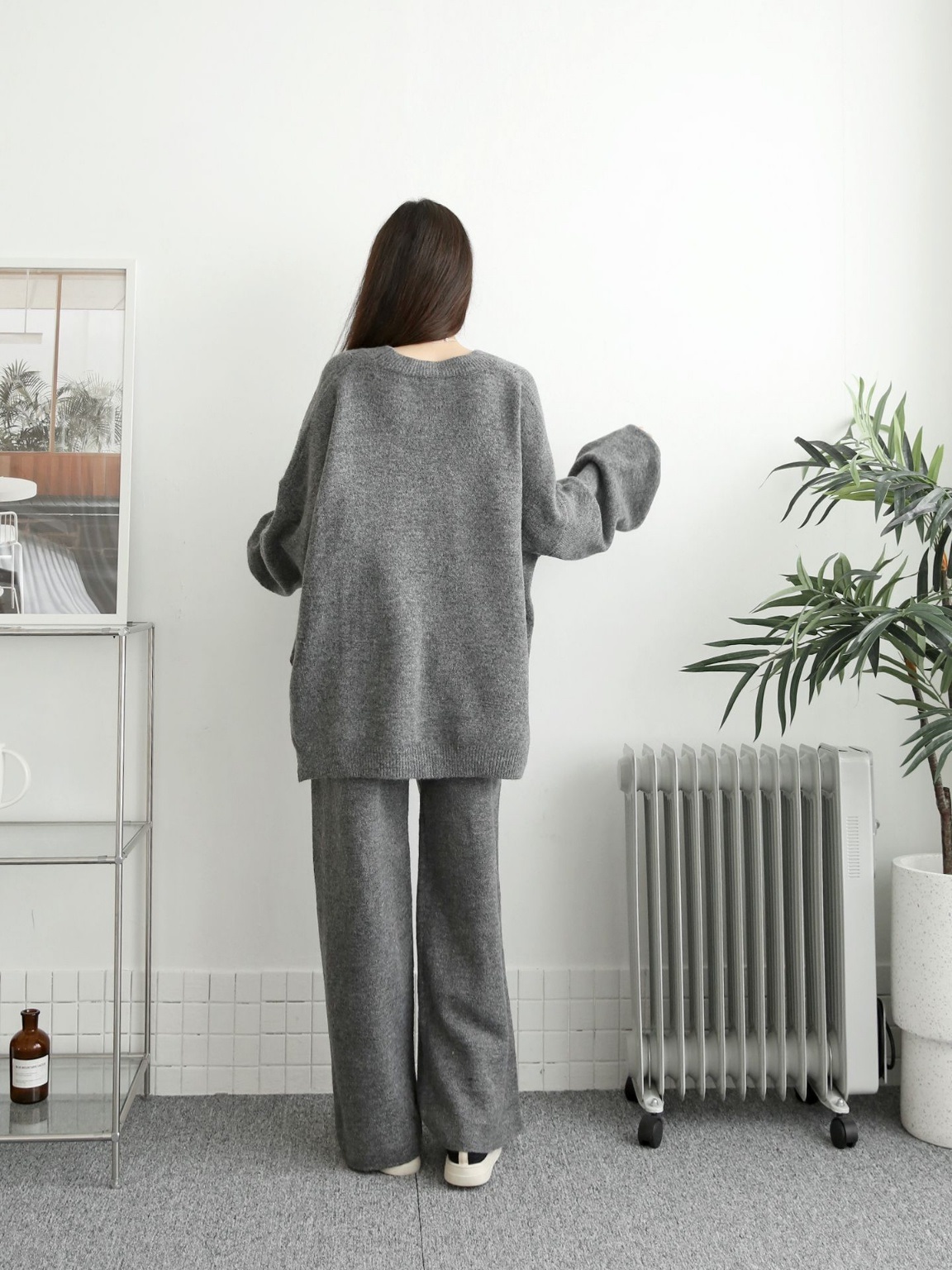 ウール混ルーズニット&ドロストパンツSET | 詳細画像15