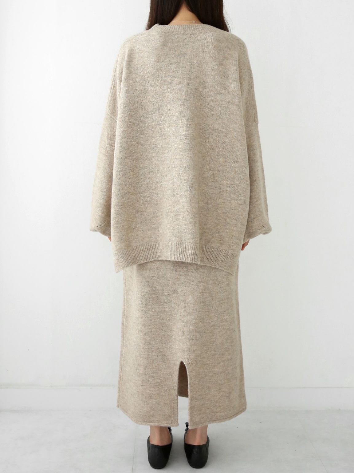ウール混ルーズニット&ドロストスカートSET | 詳細画像11
