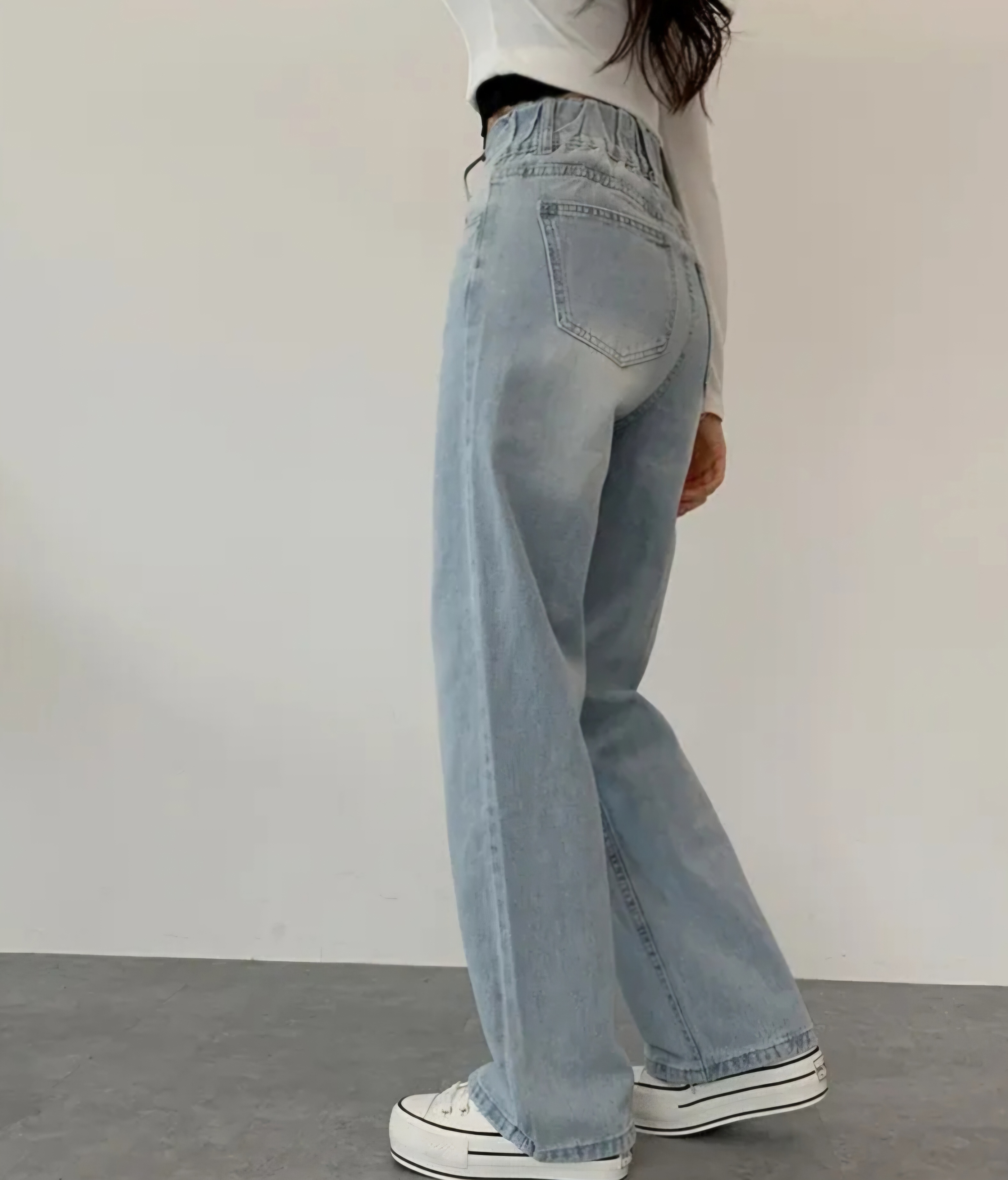 ツーボタンバックゴムデニムパンツ | 詳細画像12