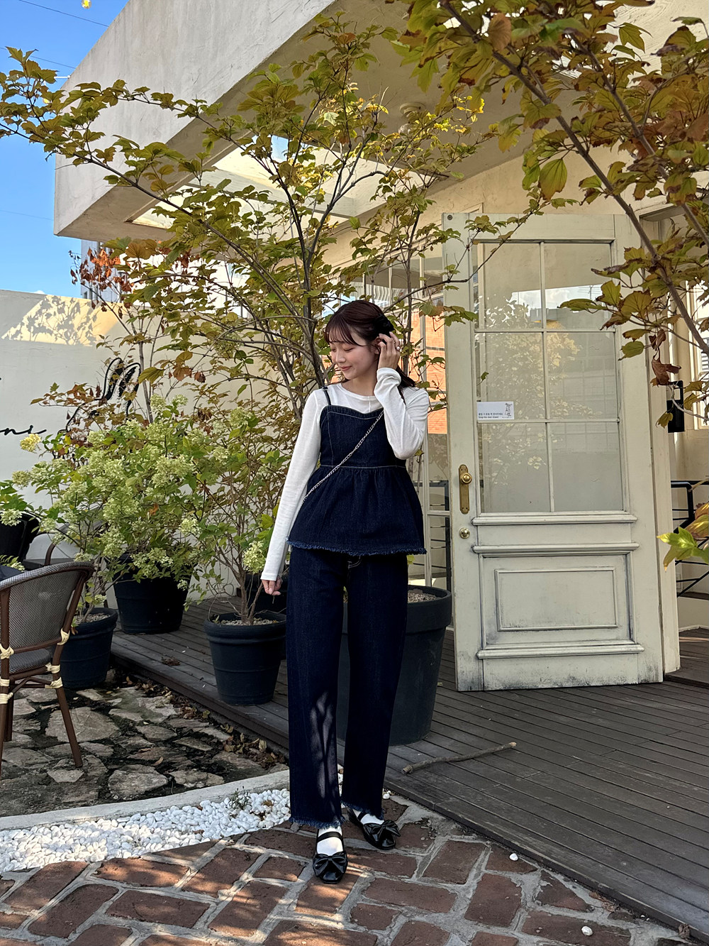 ウール混ワイドネックシアー長袖Tシャツ | 詳細画像3
