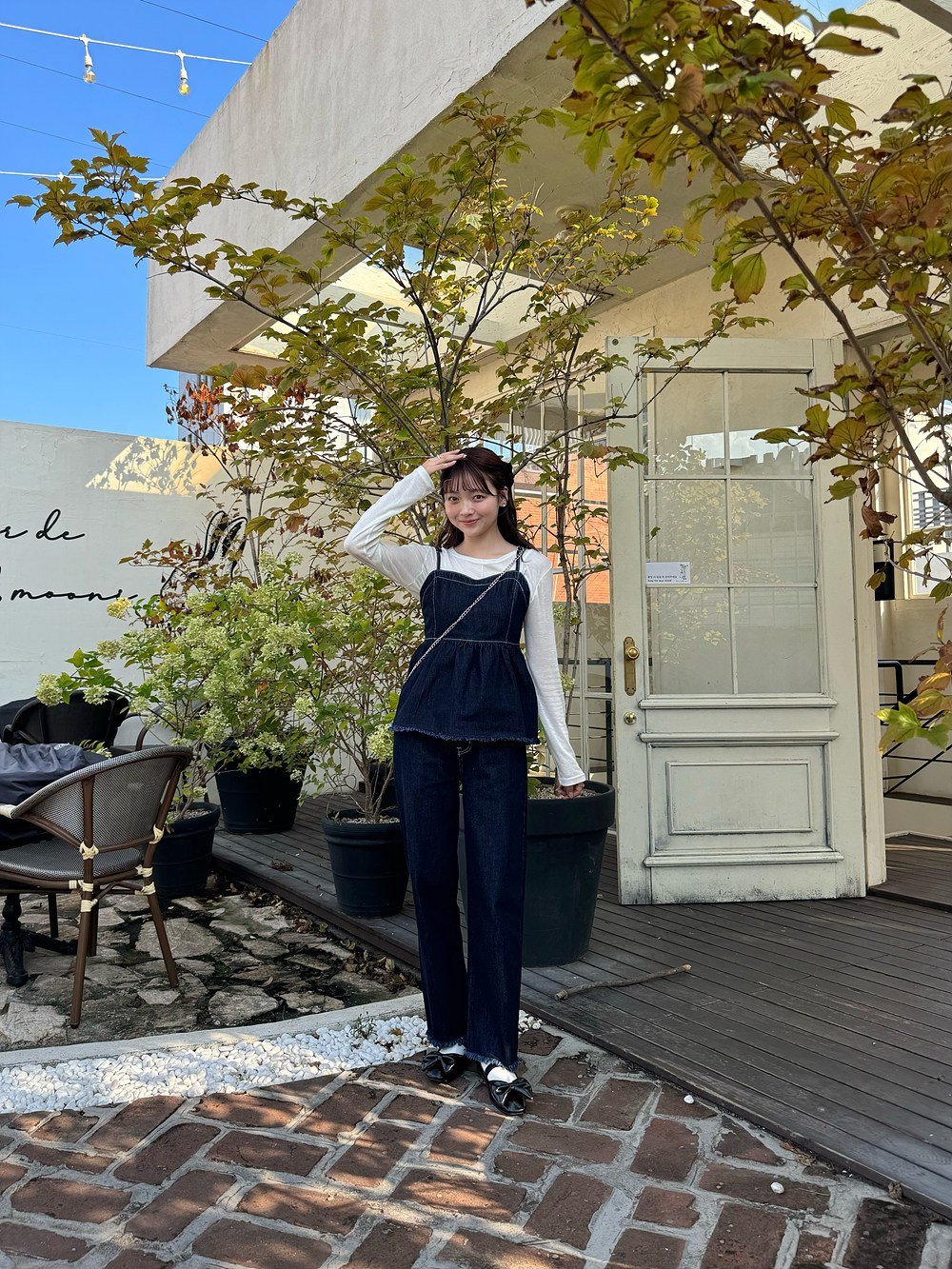 ウール混ワイドネックシアー長袖Tシャツ | 詳細画像8