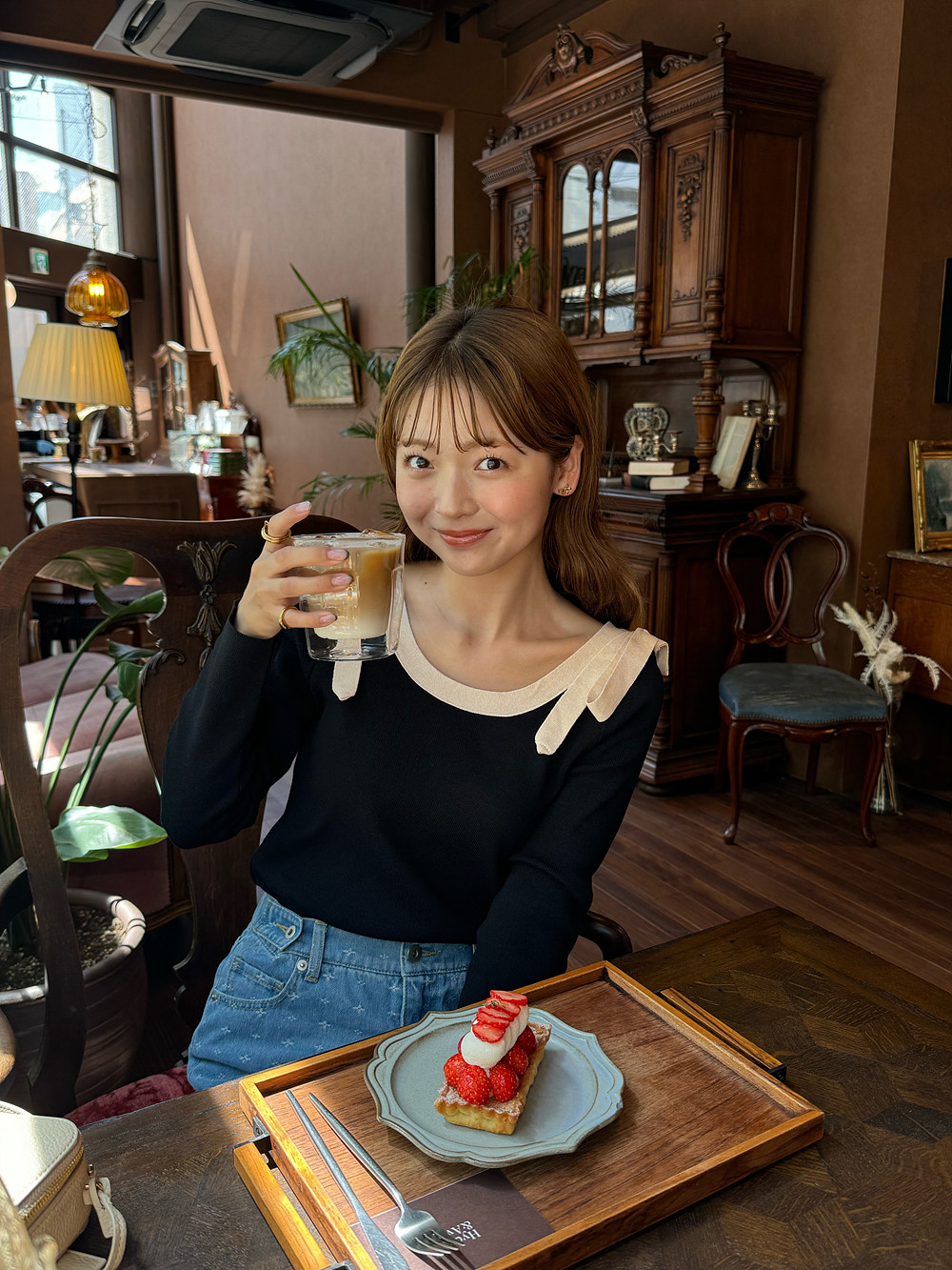 ショルダーリボン配色ニット | 詳細画像2