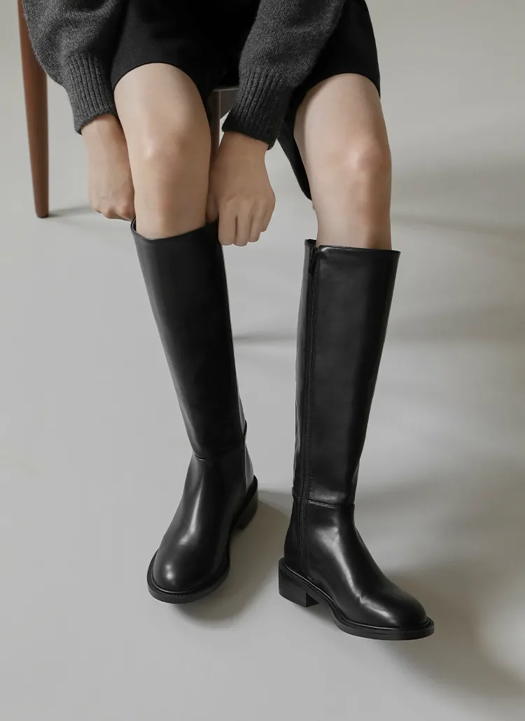 Bomir ラウンド ロングブーツ (4cm) | SAPPUN | 詳細画像1