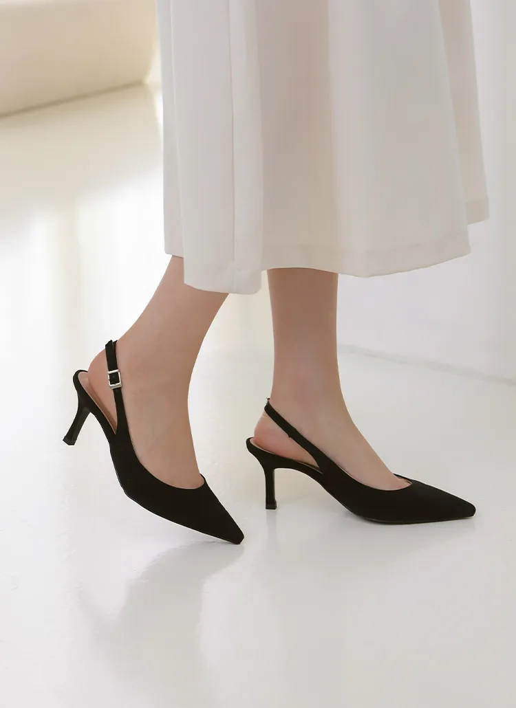 Feria スエード スティレット スリングバックヒール (5/7.5cm) | SAPPUN | 詳細画像1