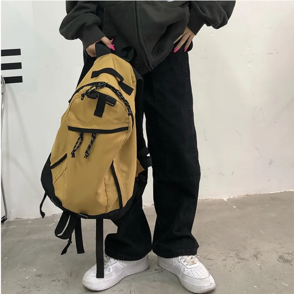 配色ジップポケットバックパック | 詳細画像1