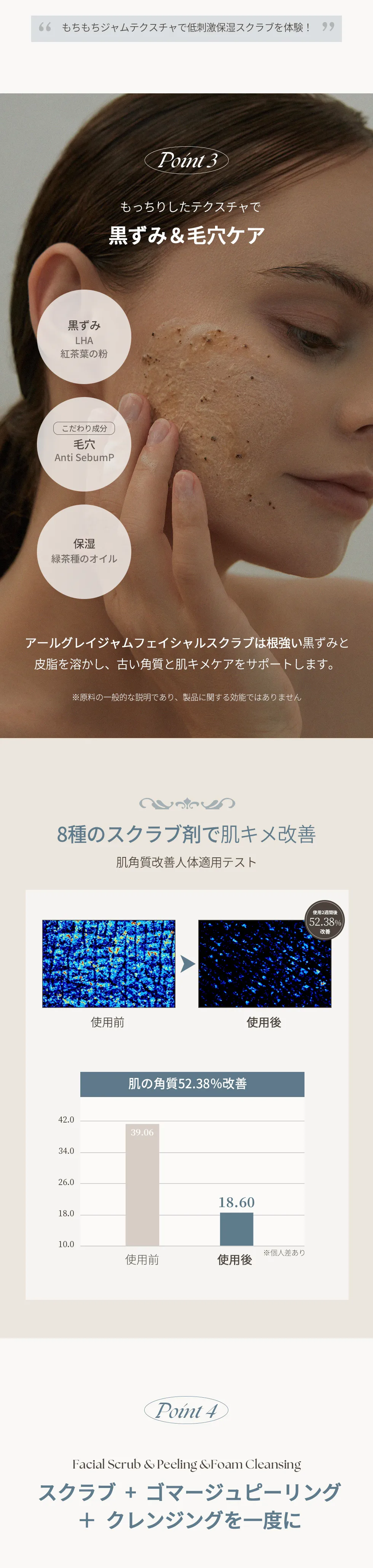 [ティーブレス] アールグレイティージャムフェイシャルピーリングスクラブ | 詳細画像6