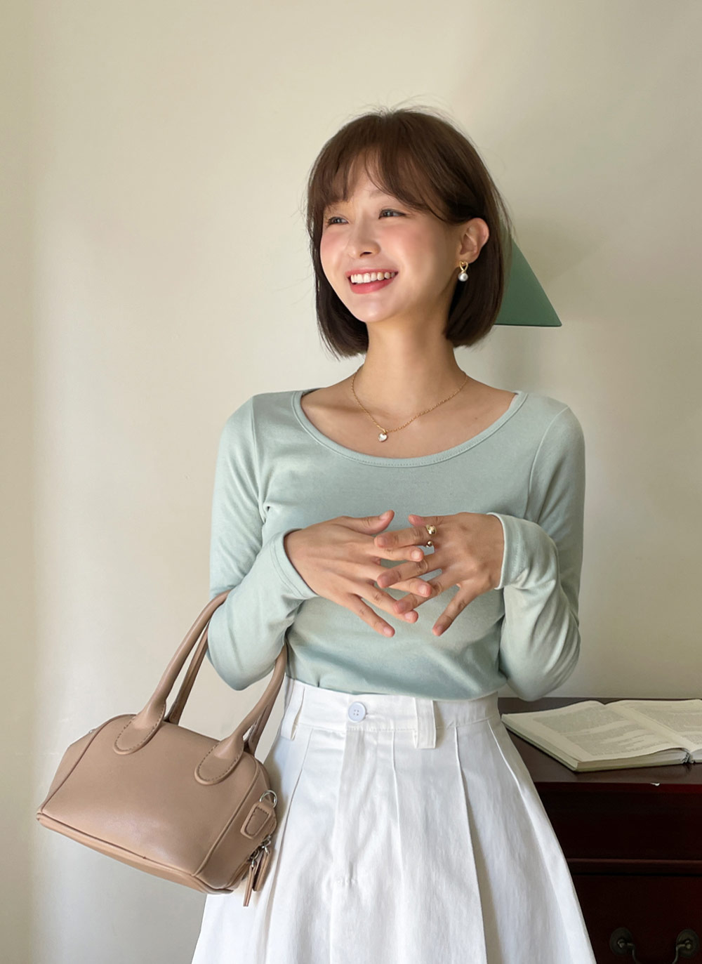 ラウンドネック長袖Tシャツ | 詳細画像6