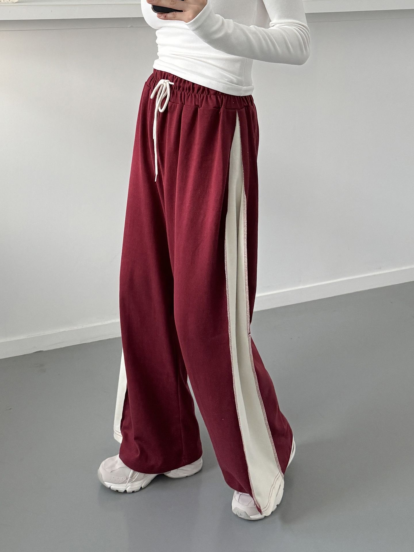 ステッチ配色ドロストスウェットパンツ | 詳細画像7