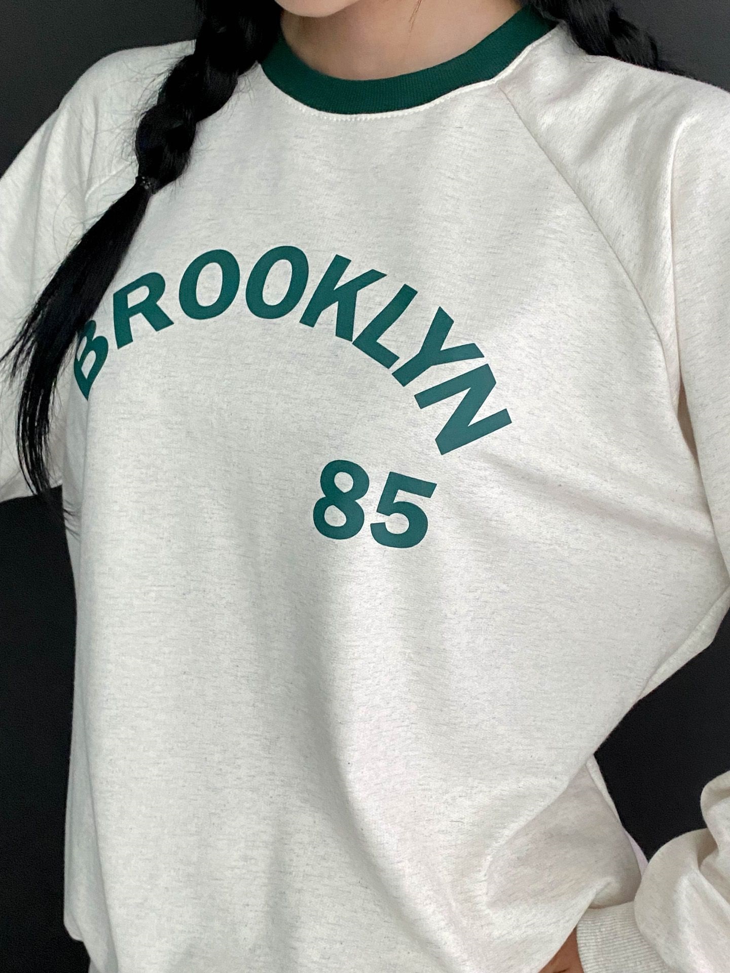 BROOKLYN配色ラグランスウェット&ハーフパンツSET | 詳細画像8