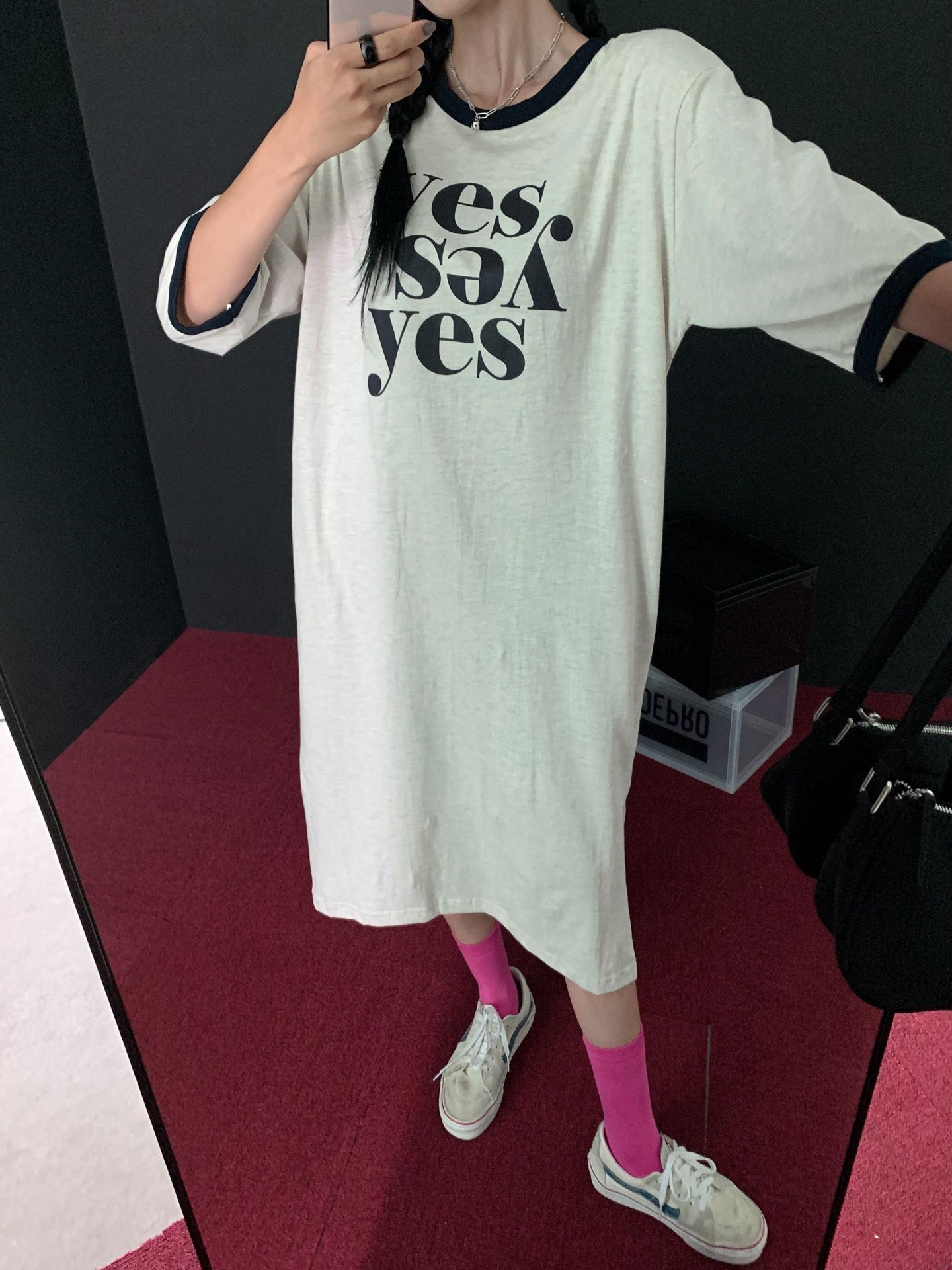 yesロゴリンガー半袖Tシャツワンピース | 詳細画像15