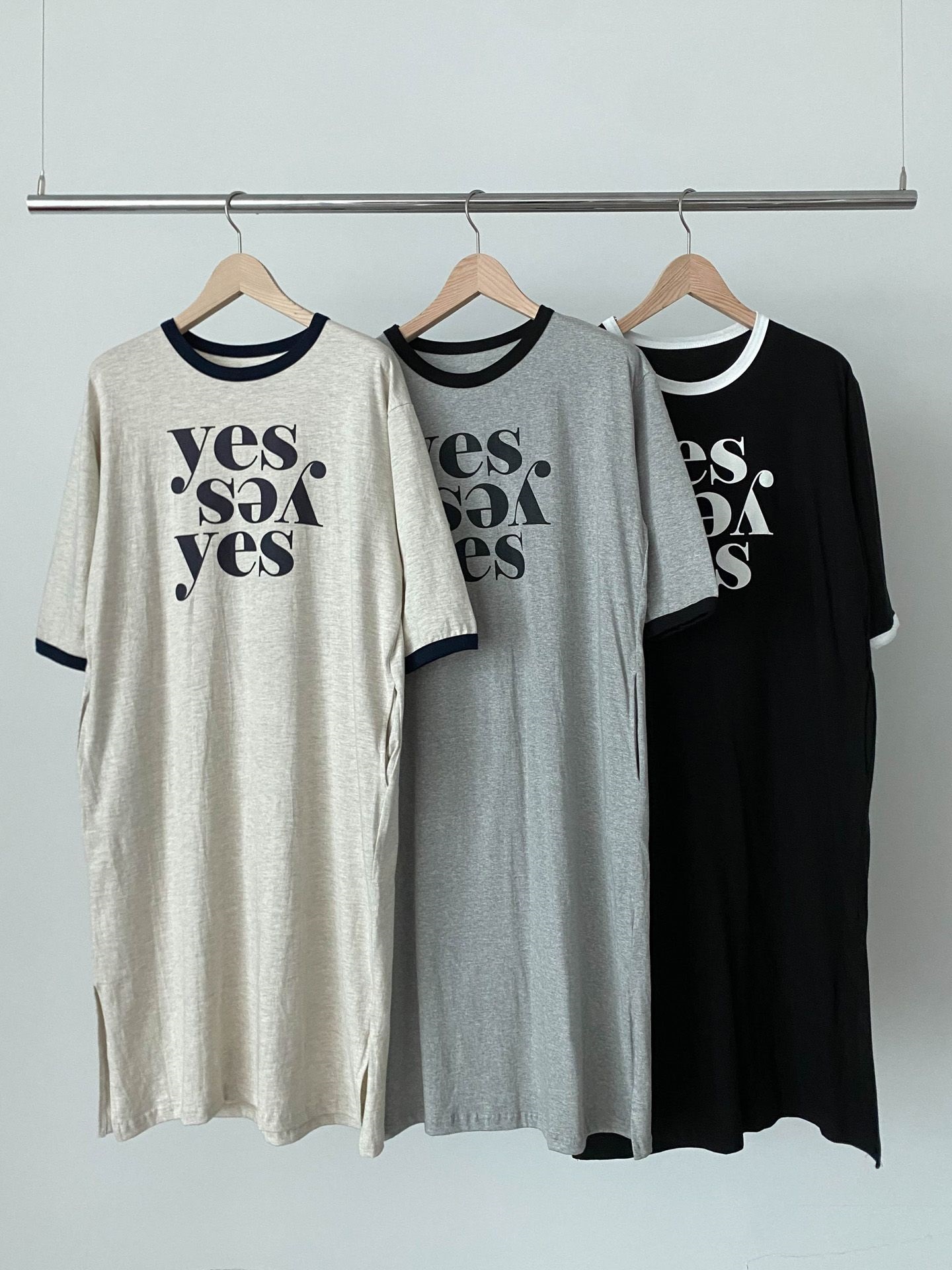 yesロゴリンガー半袖Tシャツワンピース | 詳細画像2