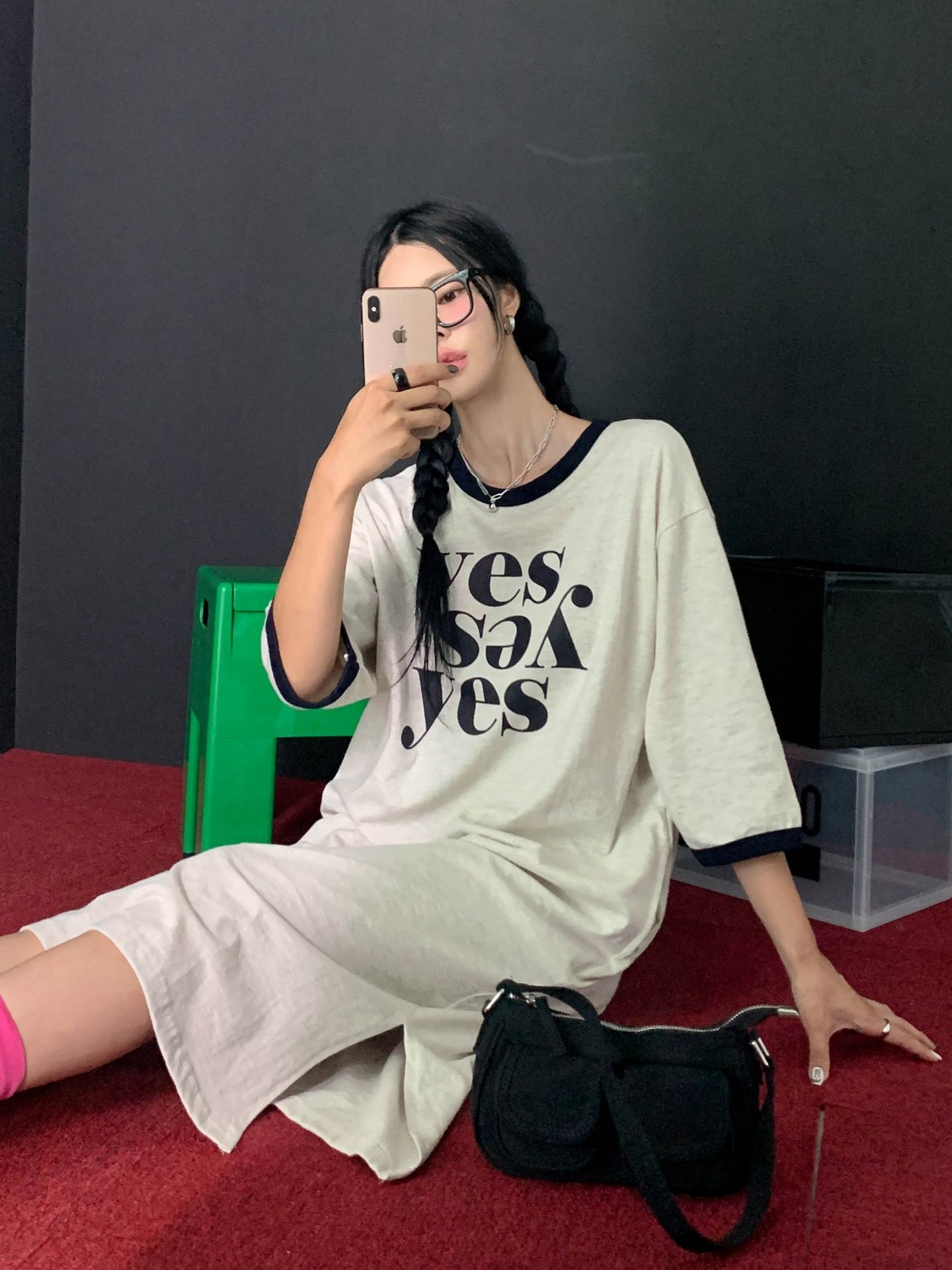 yesロゴリンガー半袖Tシャツワンピース | 詳細画像13