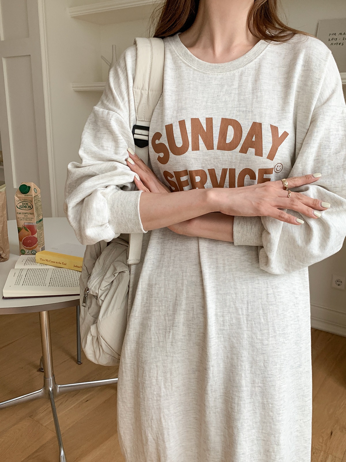 SUNDAYスウェットロングワンピース | 詳細画像12