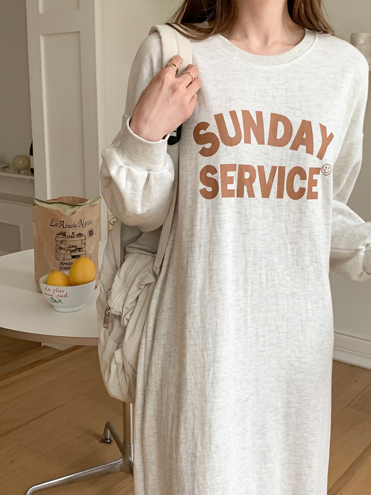 SUNDAYスウェットロングワンピース | 詳細画像14