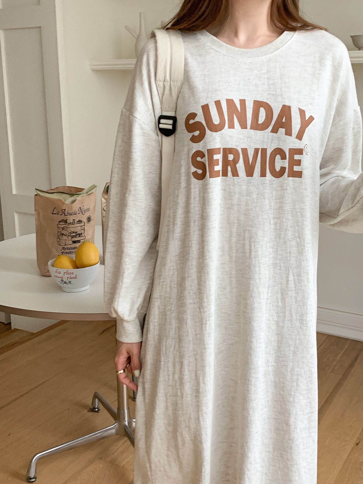 SUNDAYスウェットロングワンピース | 詳細画像4
