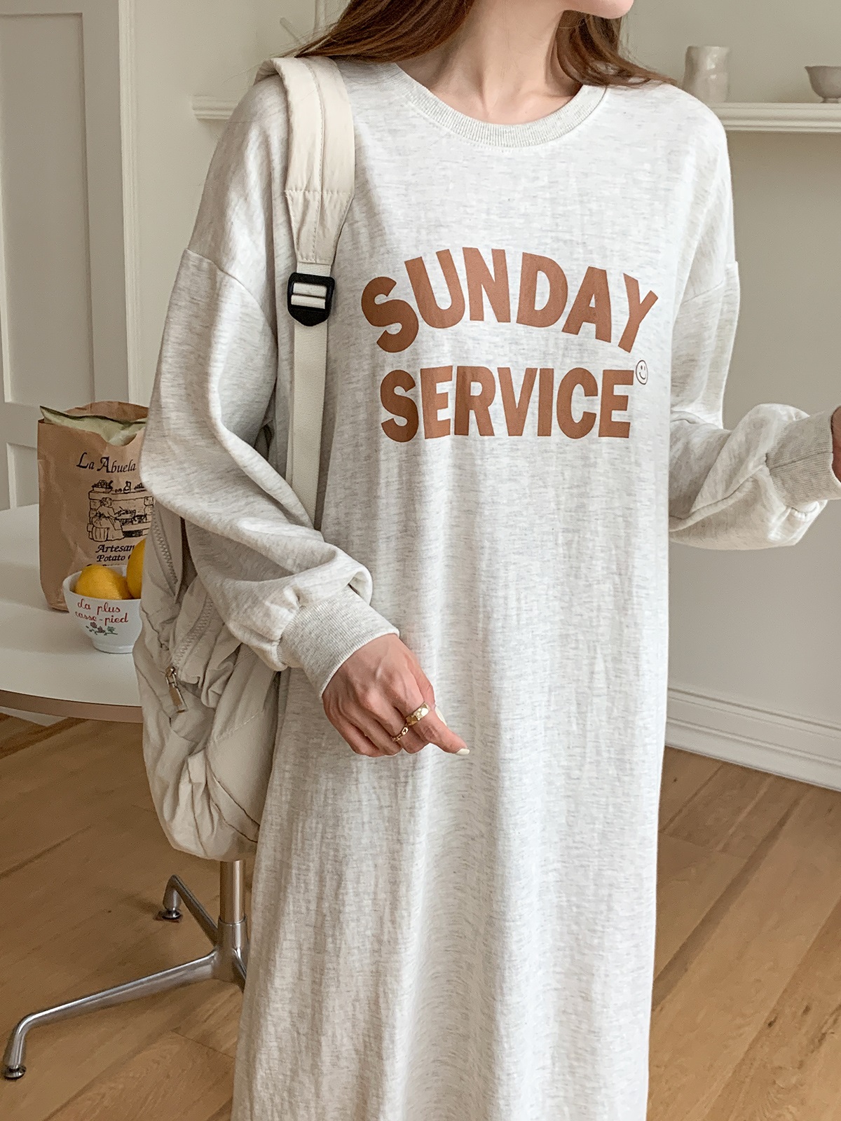 SUNDAYスウェットロングワンピース | 詳細画像10