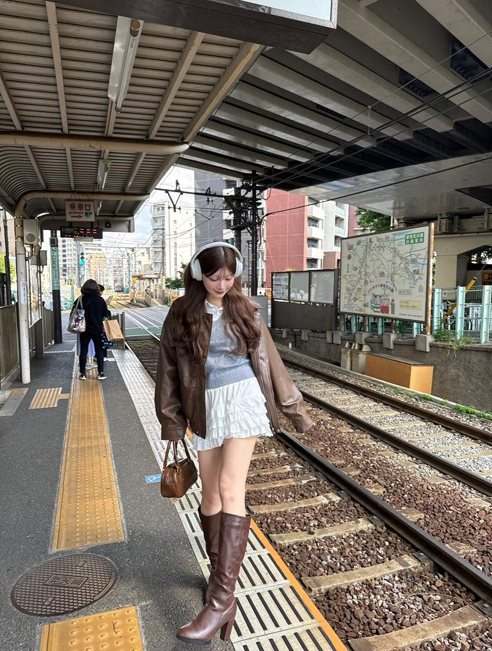 パンツ裏地シャーリングティアードスカート | 詳細画像9