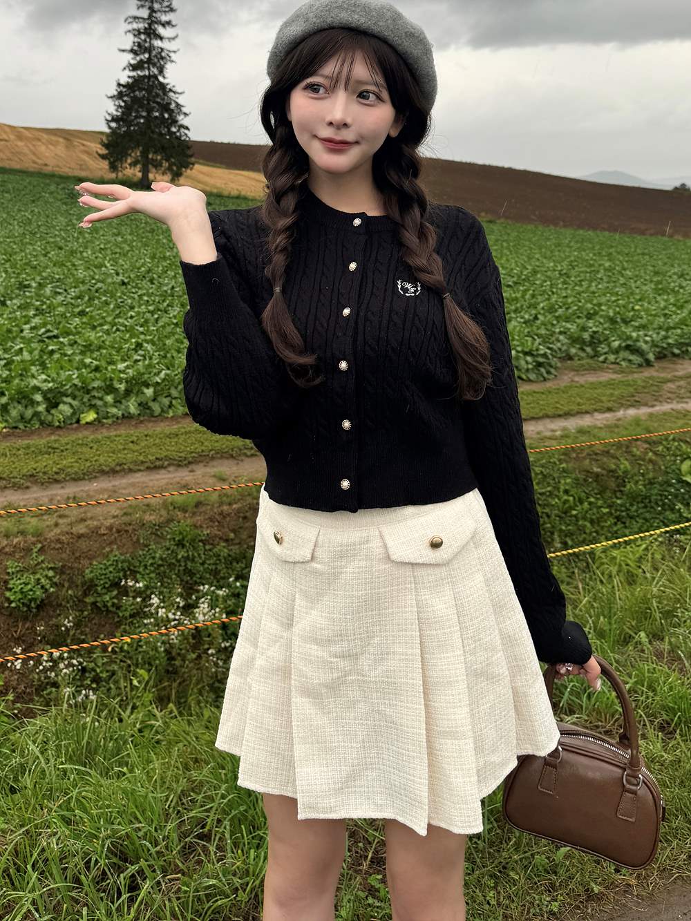 パンツ裏地ツイードプリーツスカート | 詳細画像2