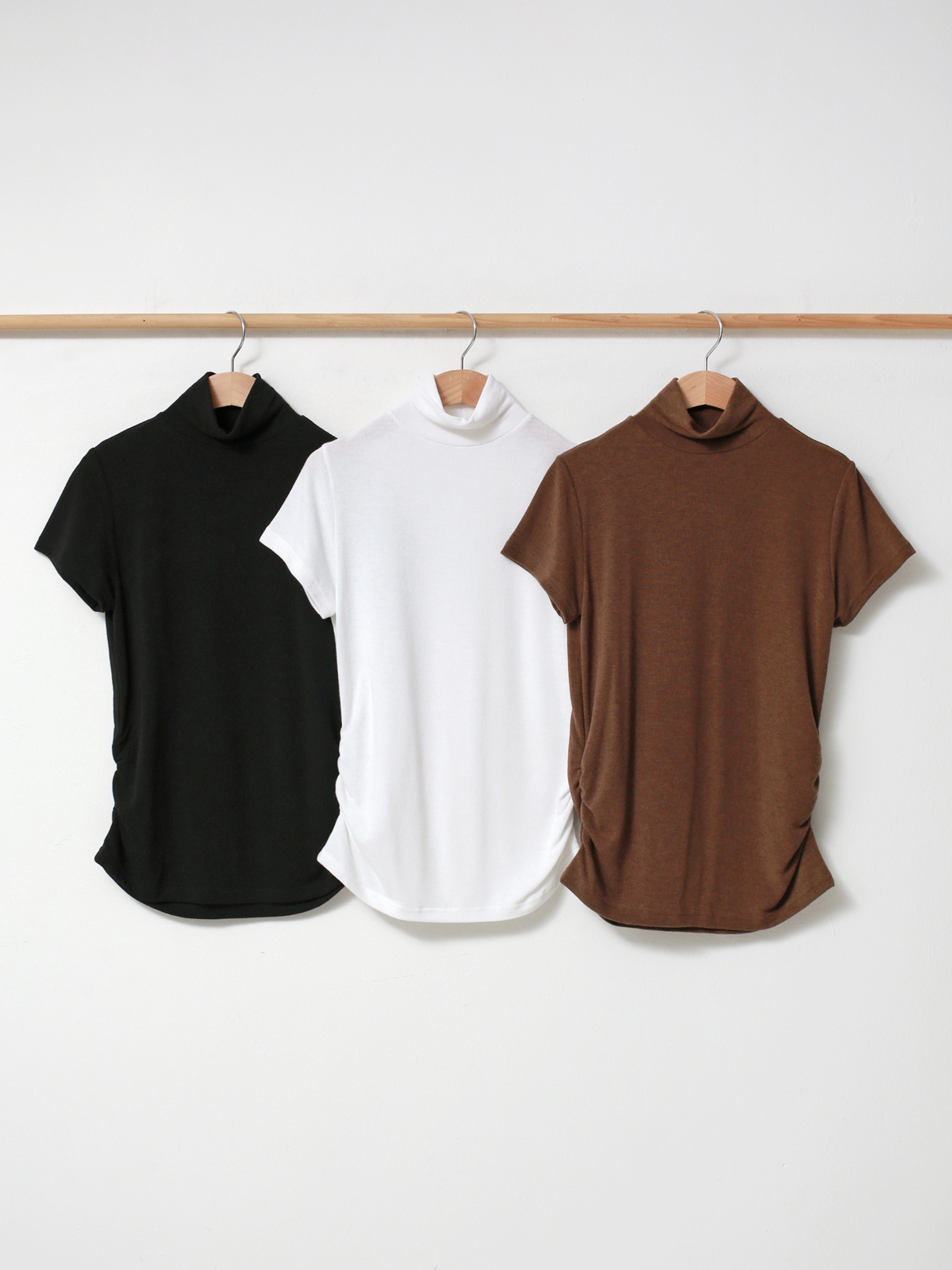 ハイネックシャーリング半袖Tシャツ | 詳細画像16