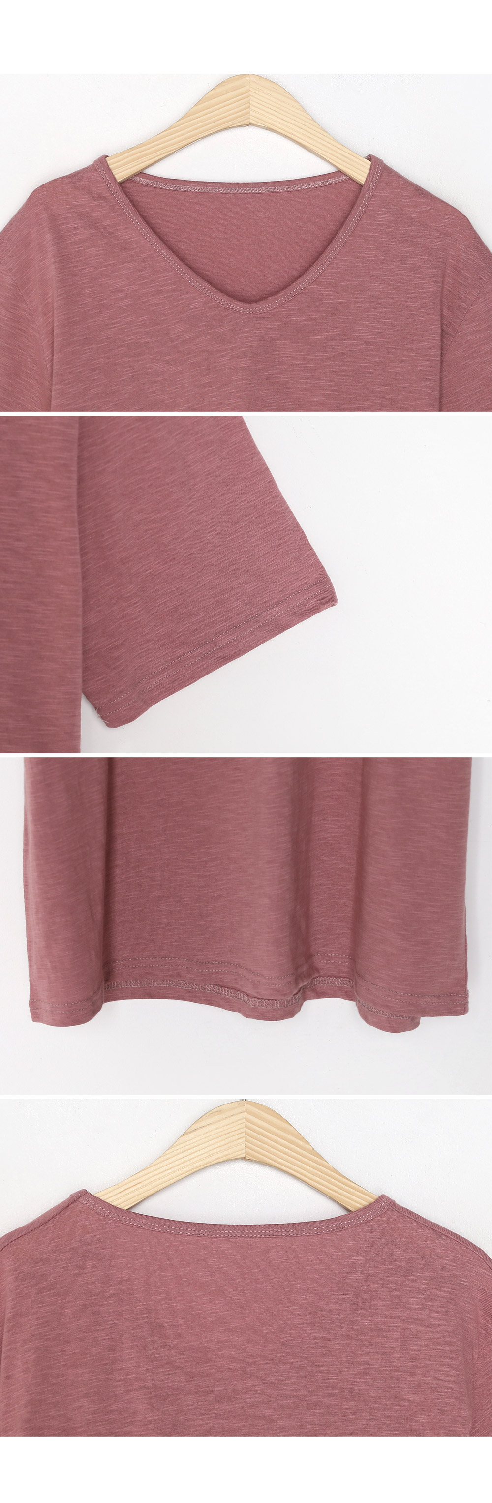 コットンUネック半袖Tシャツ・全3色 | 詳細画像6