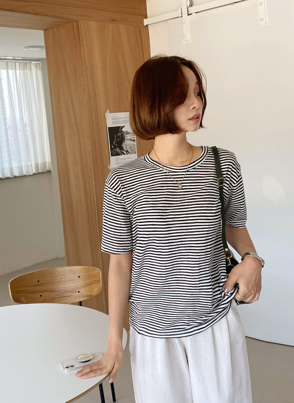 ボーダーラウンドTシャツ・全7色 | 詳細画像14