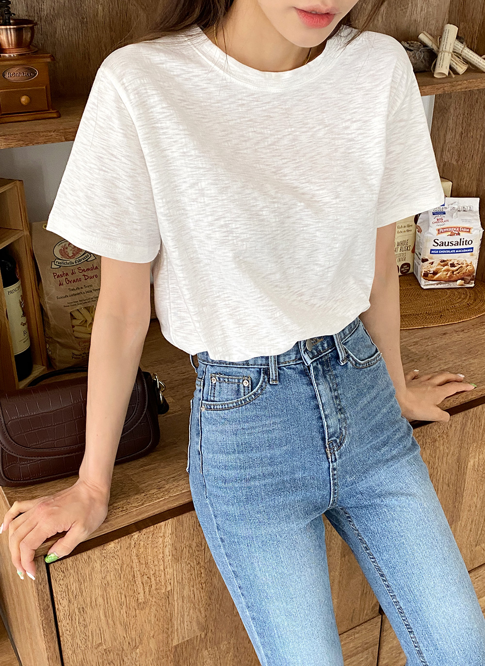 ラウンドネック半袖Tシャツ・全5色 | 詳細画像5