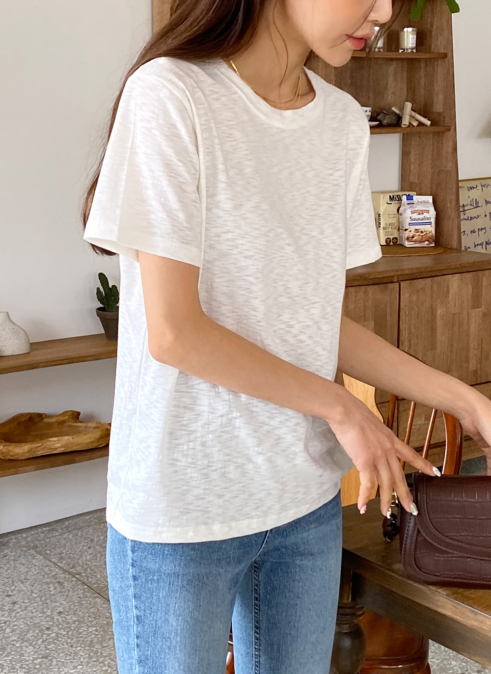 ラウンドネック半袖Tシャツ・全5色 | 詳細画像8
