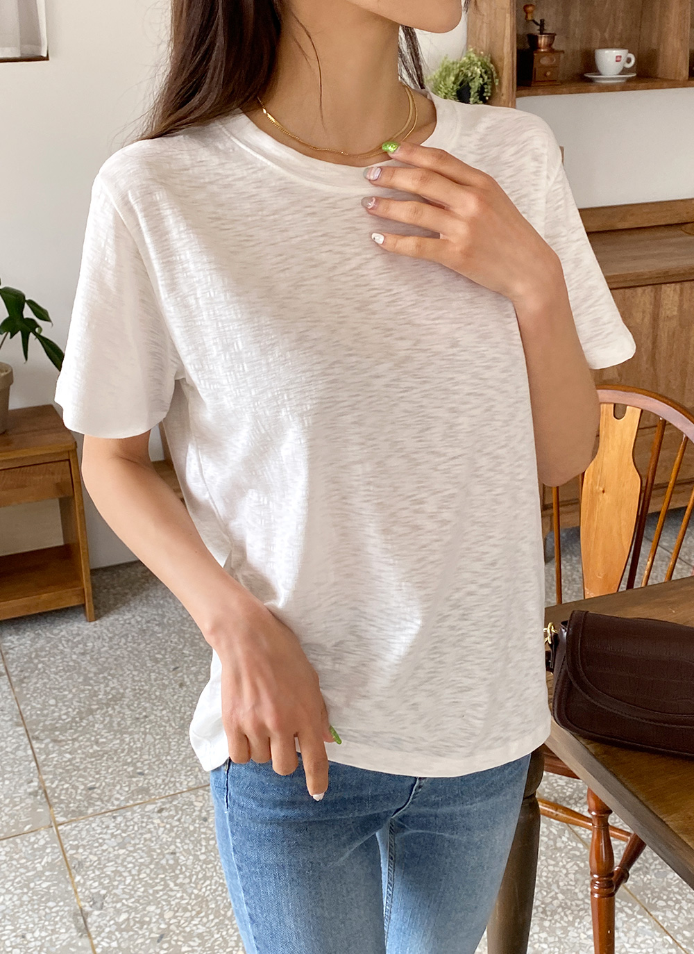 ラウンドネック半袖Tシャツ・全5色 | 詳細画像13