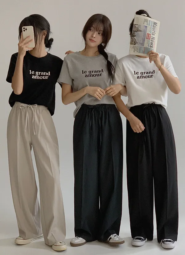 amour刺繍半袖Tシャツ | fromiss | 詳細画像1