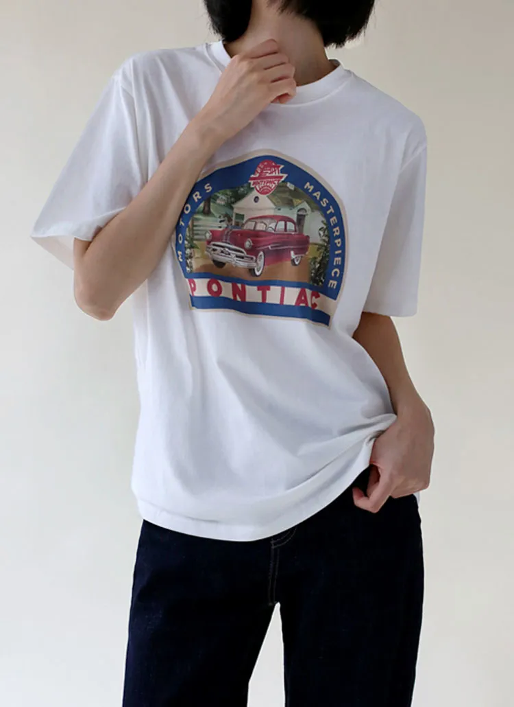 PONTIACプリントTシャツ | ANAIS | 詳細画像1