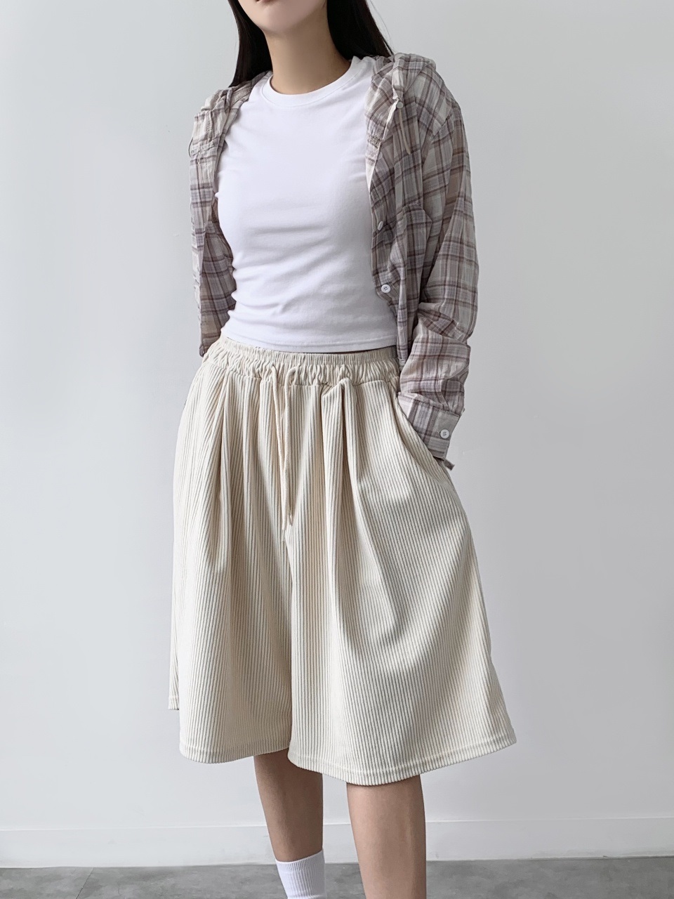 ドロストコーデュロイハーフパンツ | 詳細画像5