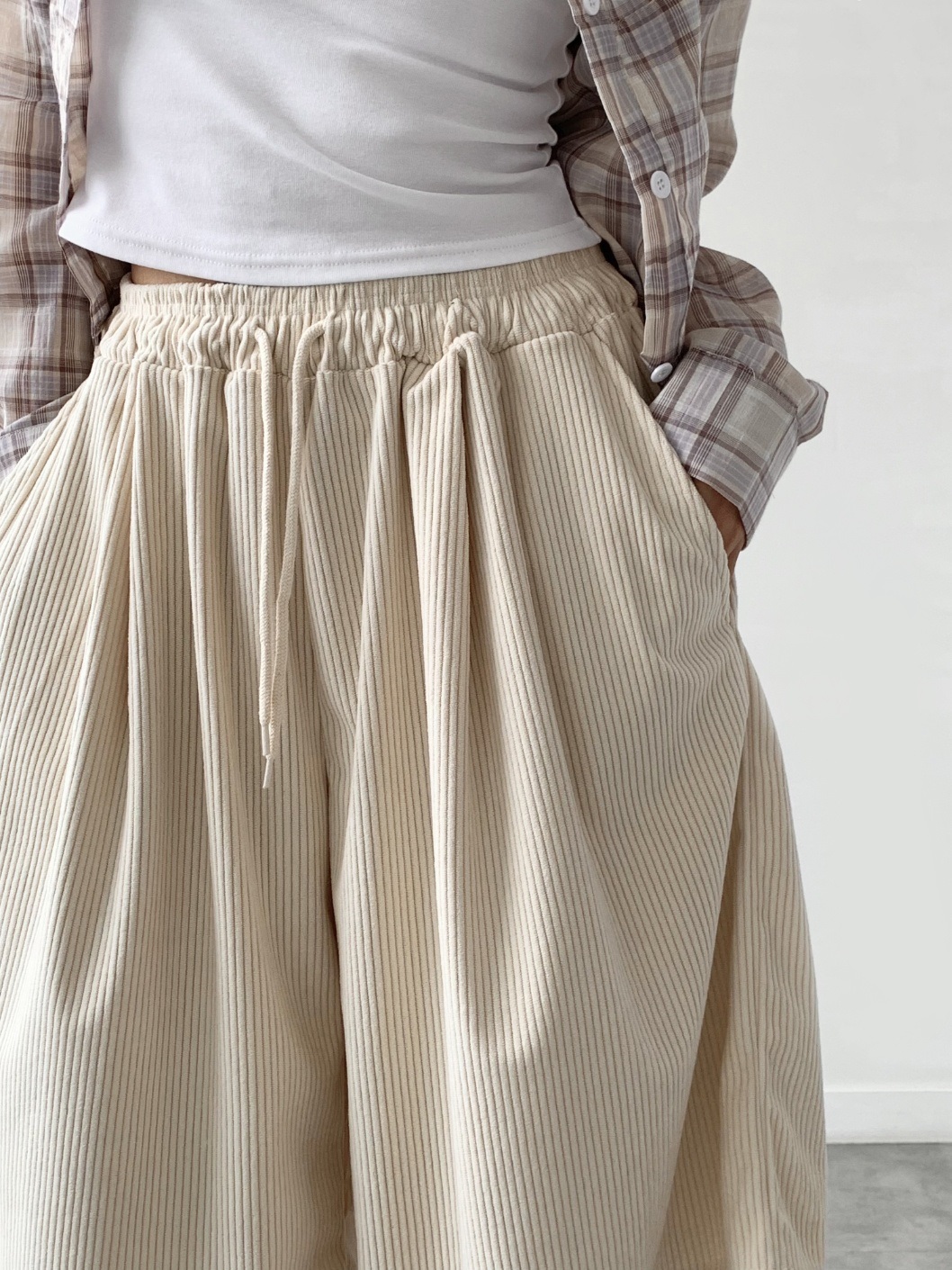 ドロストコーデュロイハーフパンツ | 詳細画像15