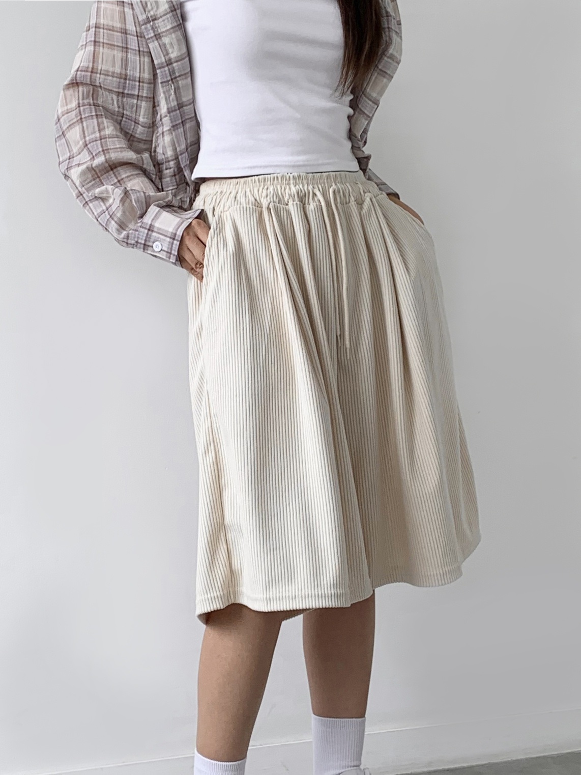 ドロストコーデュロイハーフパンツ | 詳細画像7