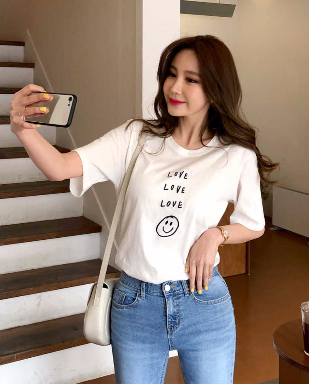 LOVEスマイル半袖Tシャツ | 詳細画像3
