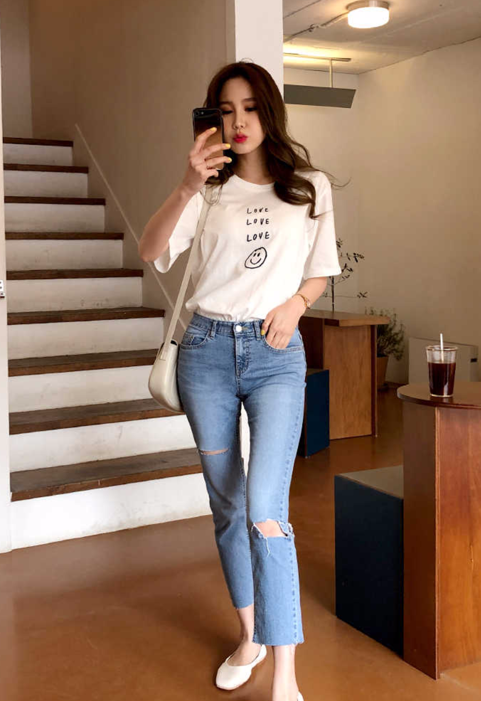 LOVEスマイル半袖Tシャツ | 詳細画像4