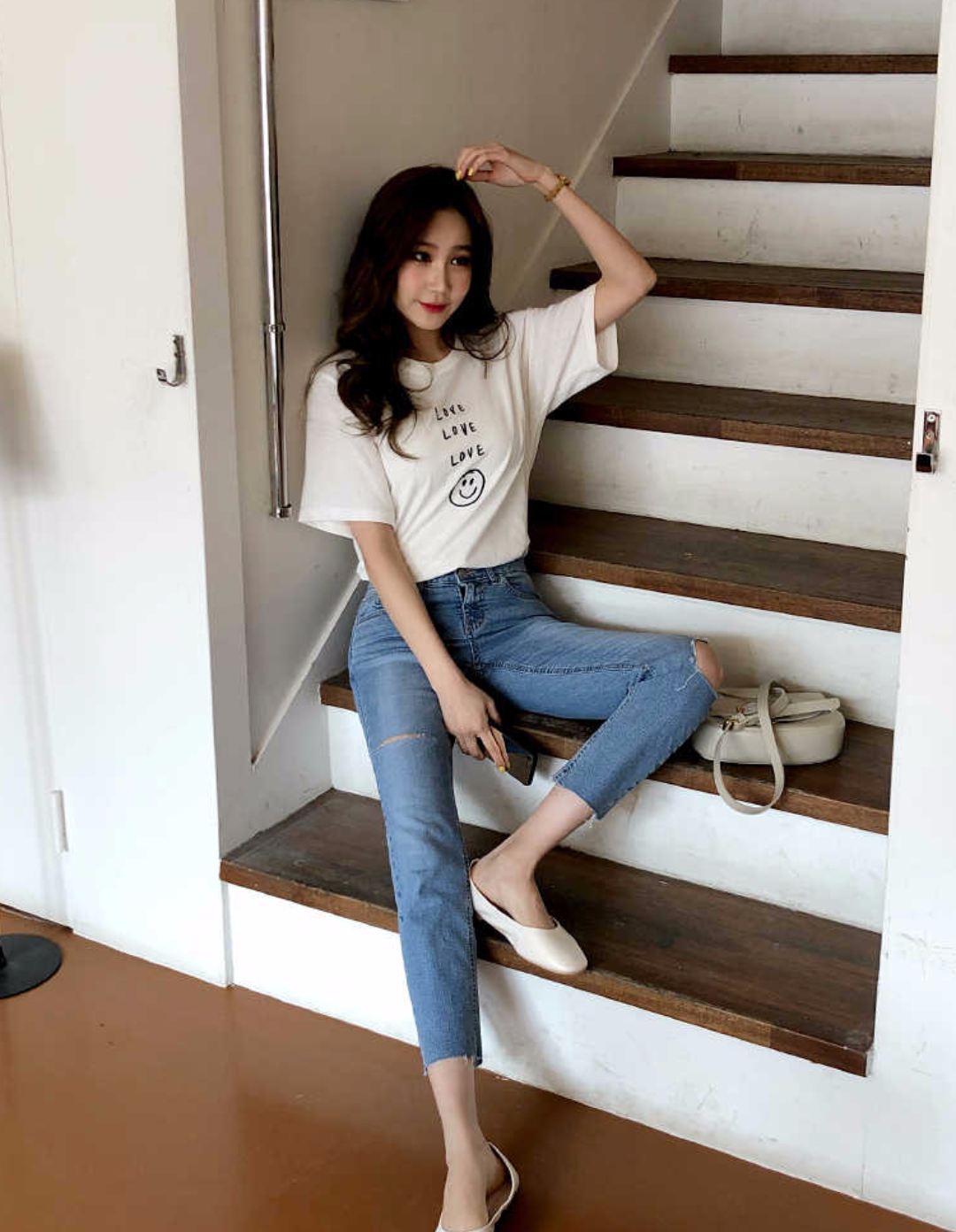 LOVEスマイル半袖Tシャツ | 詳細画像5