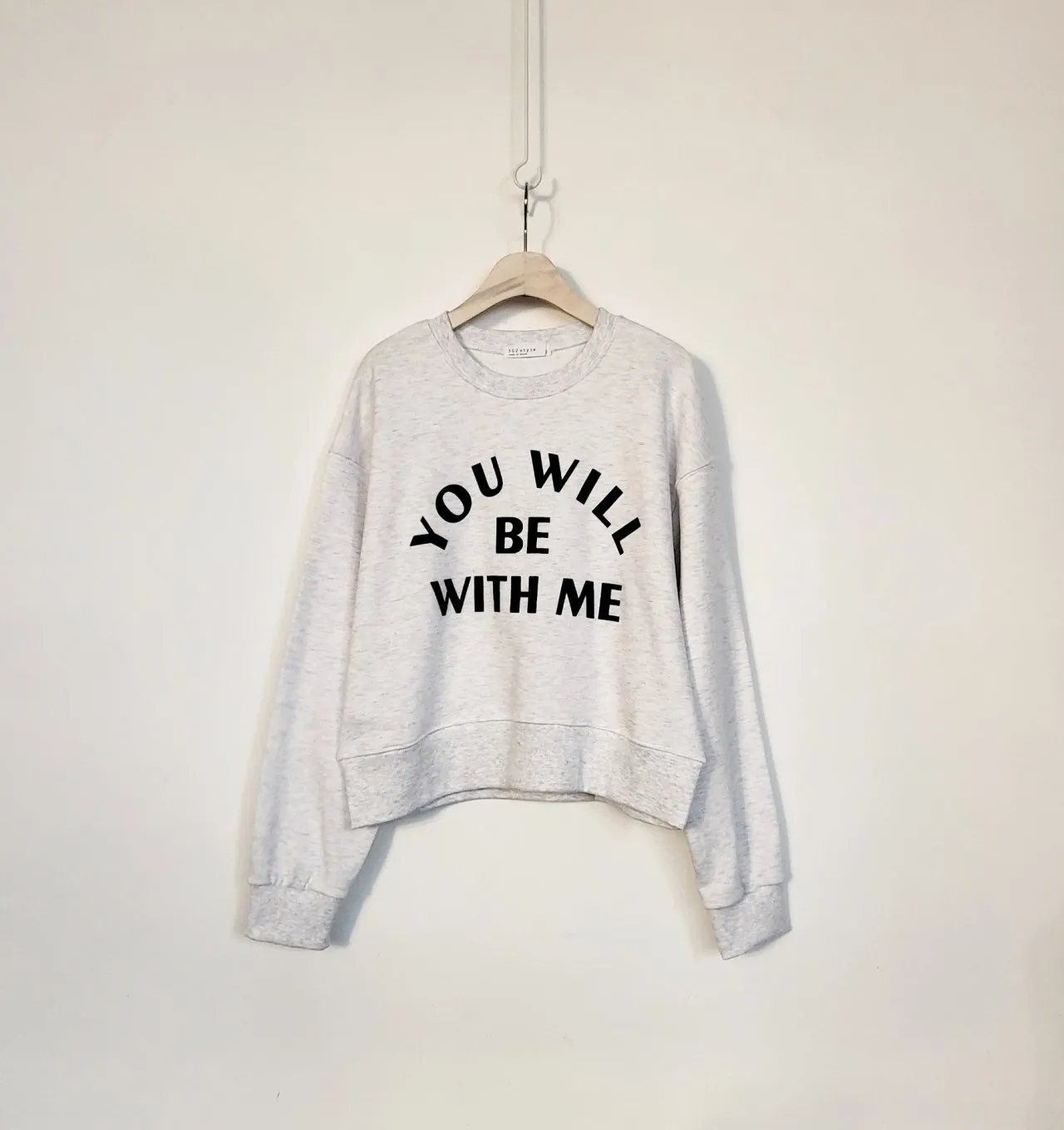 WITH MEアーチレタリングスウェット | 詳細画像1