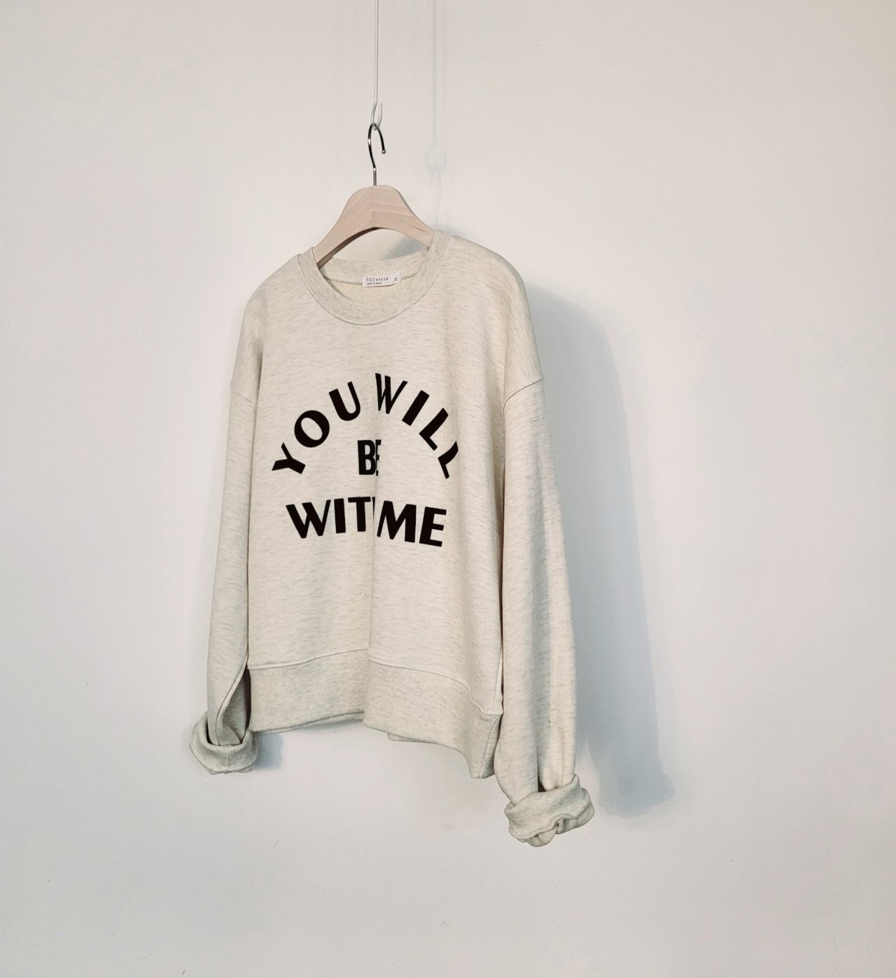 WITH MEアーチレタリングスウェット | 詳細画像5